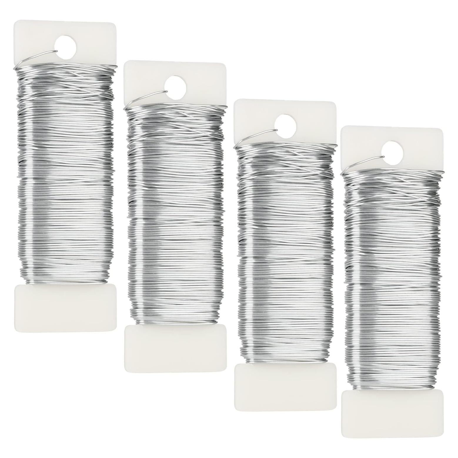 Alambre Floral Plateado Febwind 139m 22 Calibre Flexible