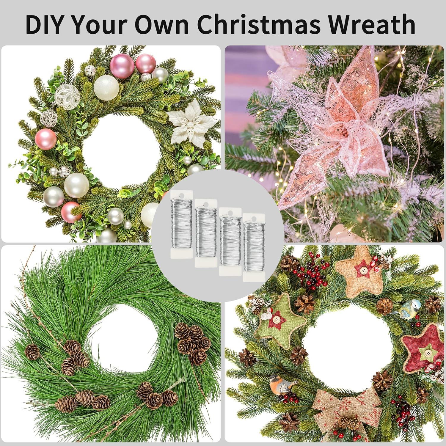 Alambre Floral Plateado Febwind 139m 22 Calibre Flexible