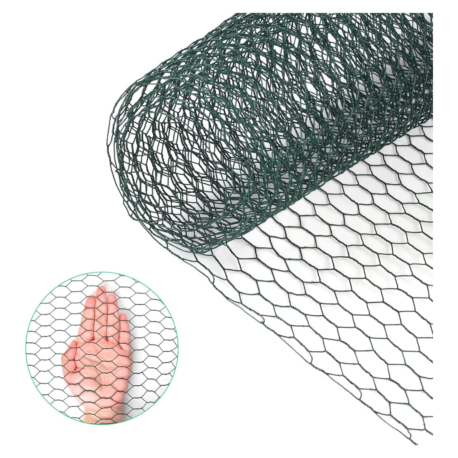 Malla de Gallinero HANWRAPS 39.9x229.9 cm Verde Galvanizada