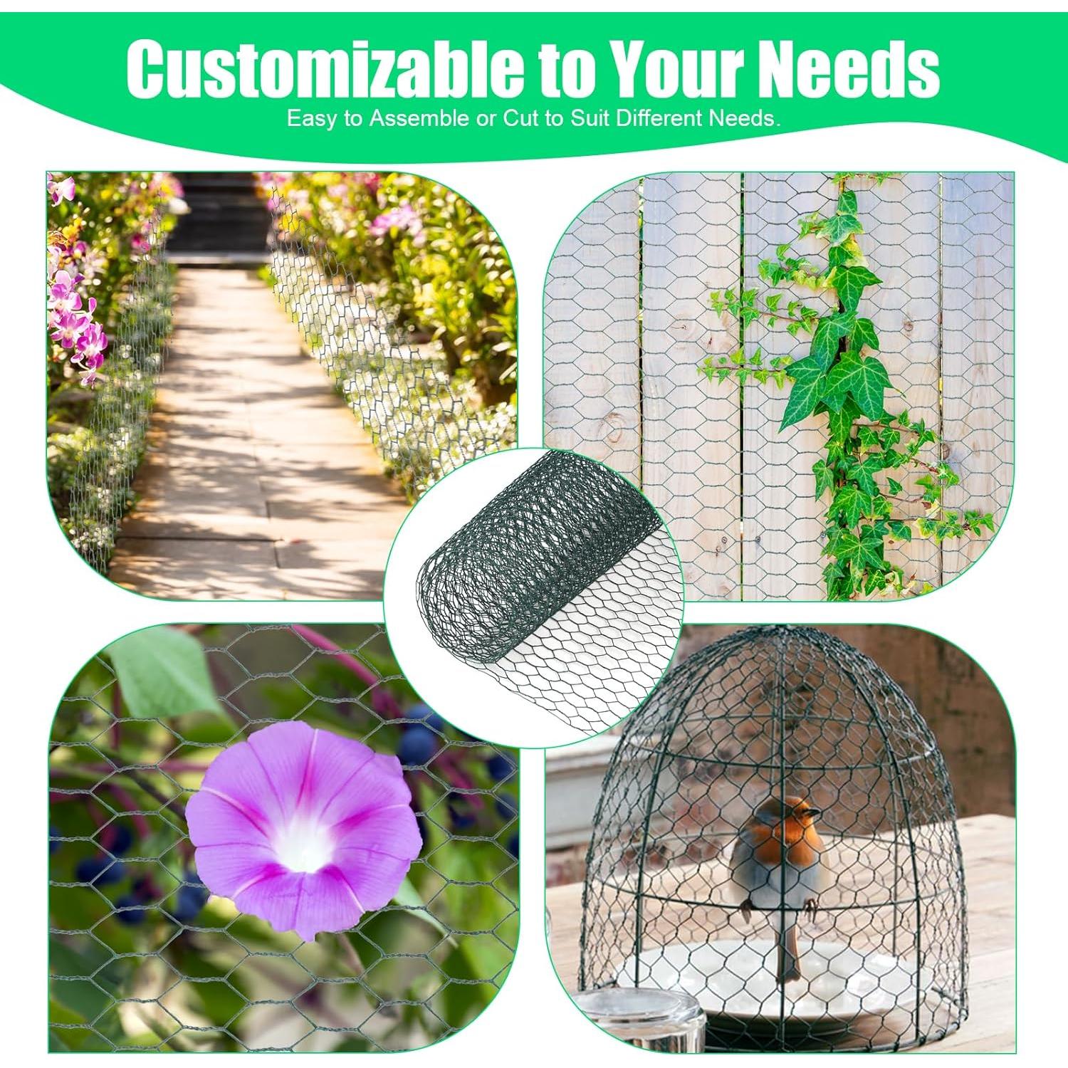 Malla de Gallinero HANWRAPS 39.9x229.9 cm Verde Galvanizada