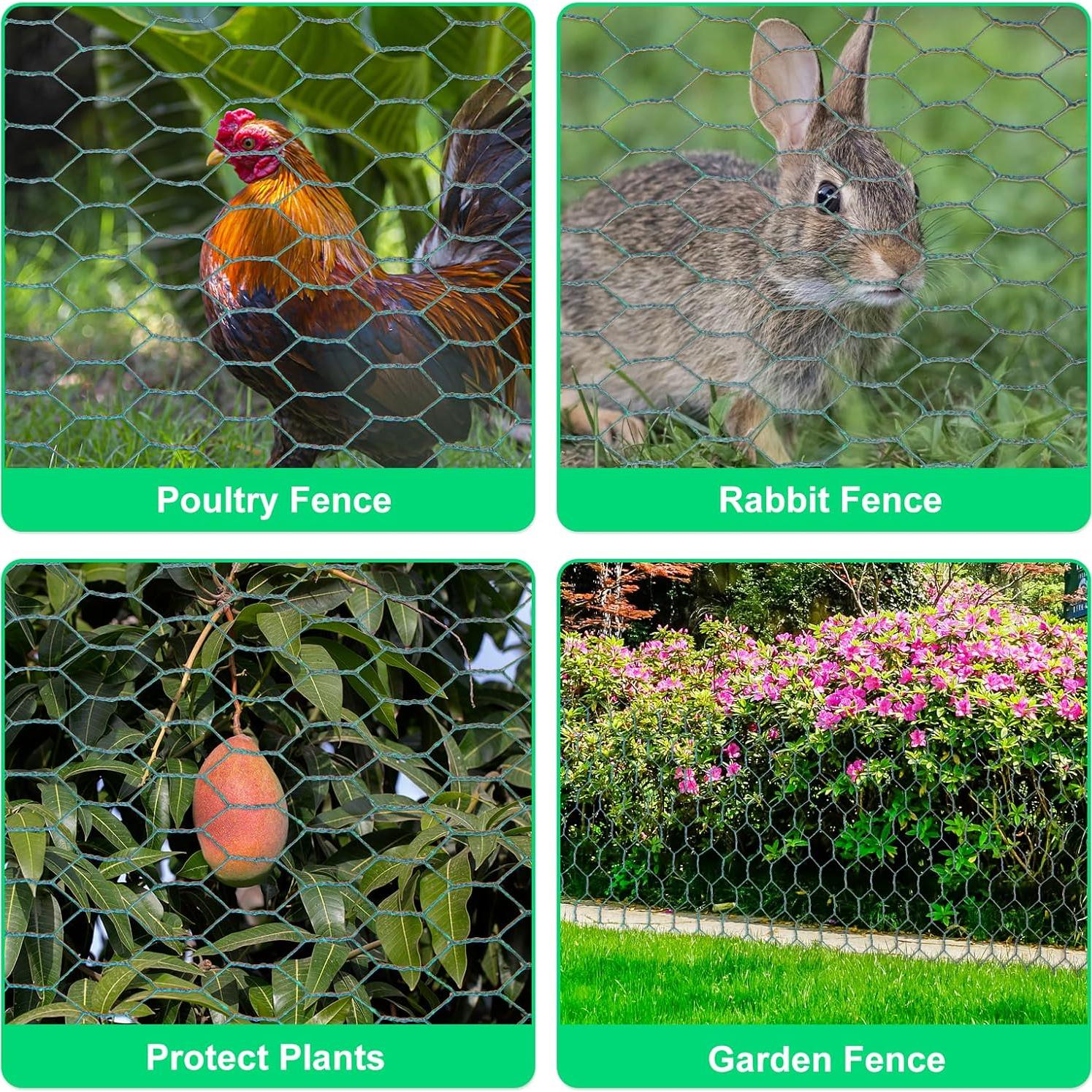 Malla de Gallinero HANWRAPS 39.9x229.9 cm Verde Galvanizada