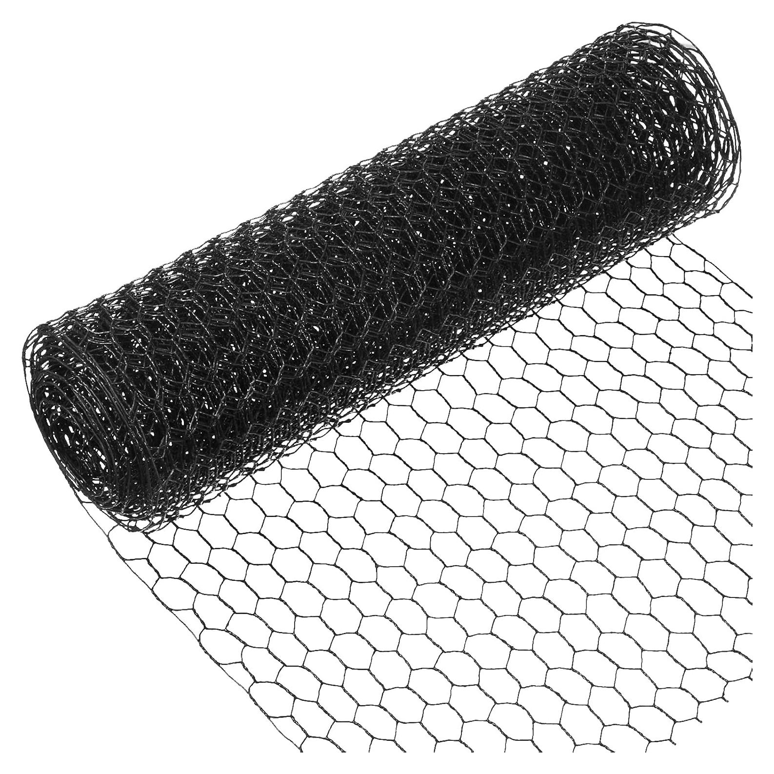 Malla de Alambre Galvanizado SATINIOR 34.8x203.2cm Negra