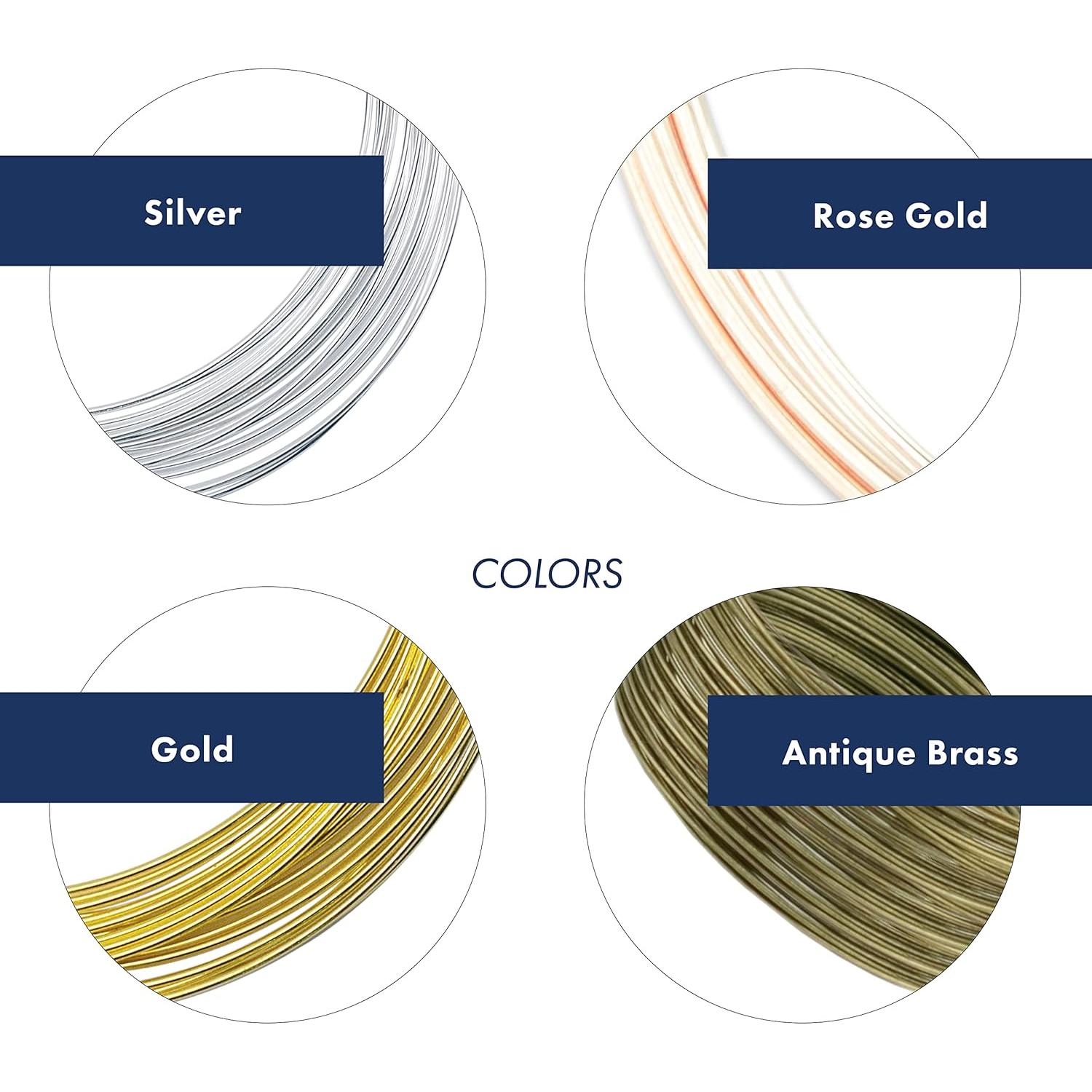 Alambre de Memoria Beadalon Plateado 1oz para Pulsera Grande