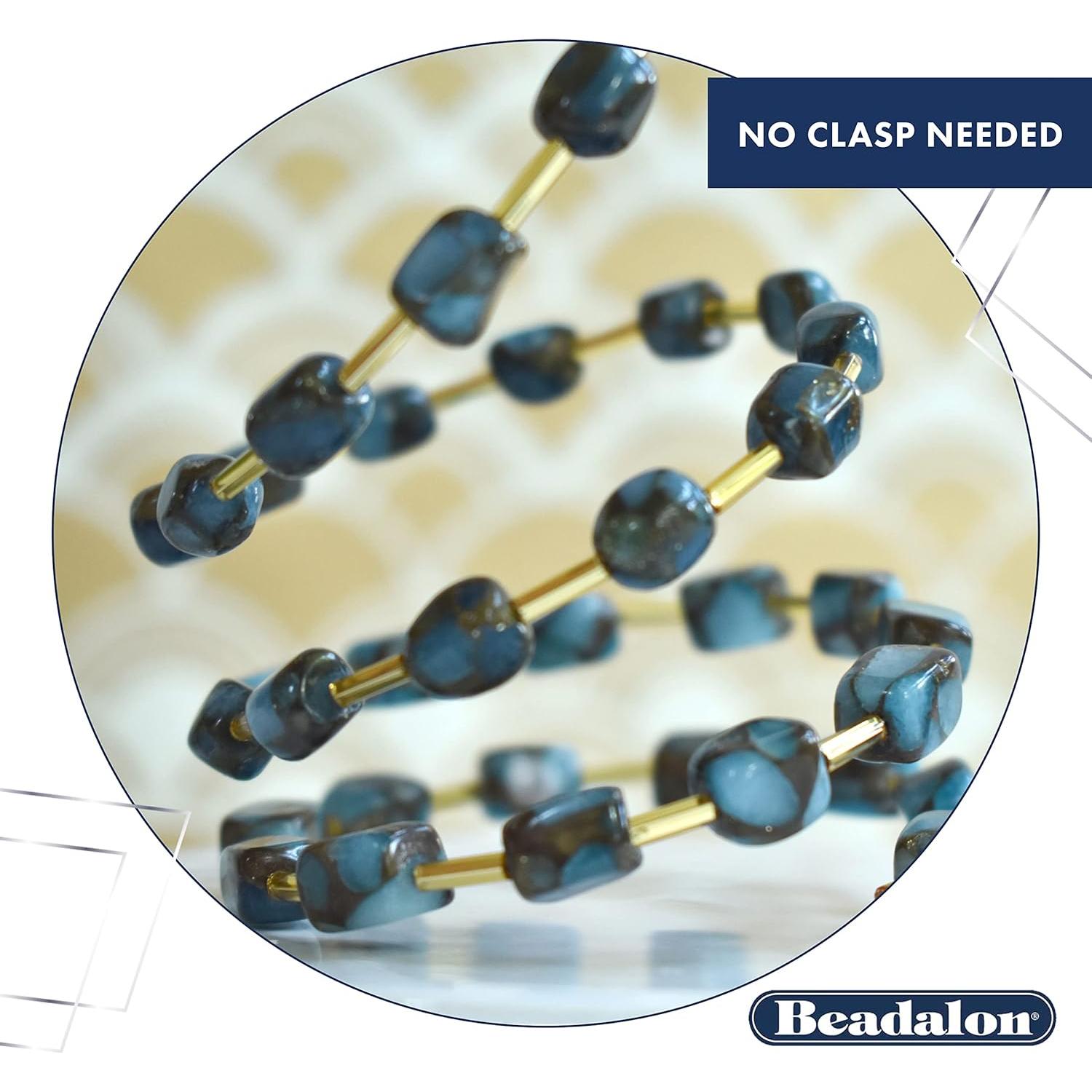 Alambre de Memoria Beadalon Plateado 1oz para Pulsera Grande