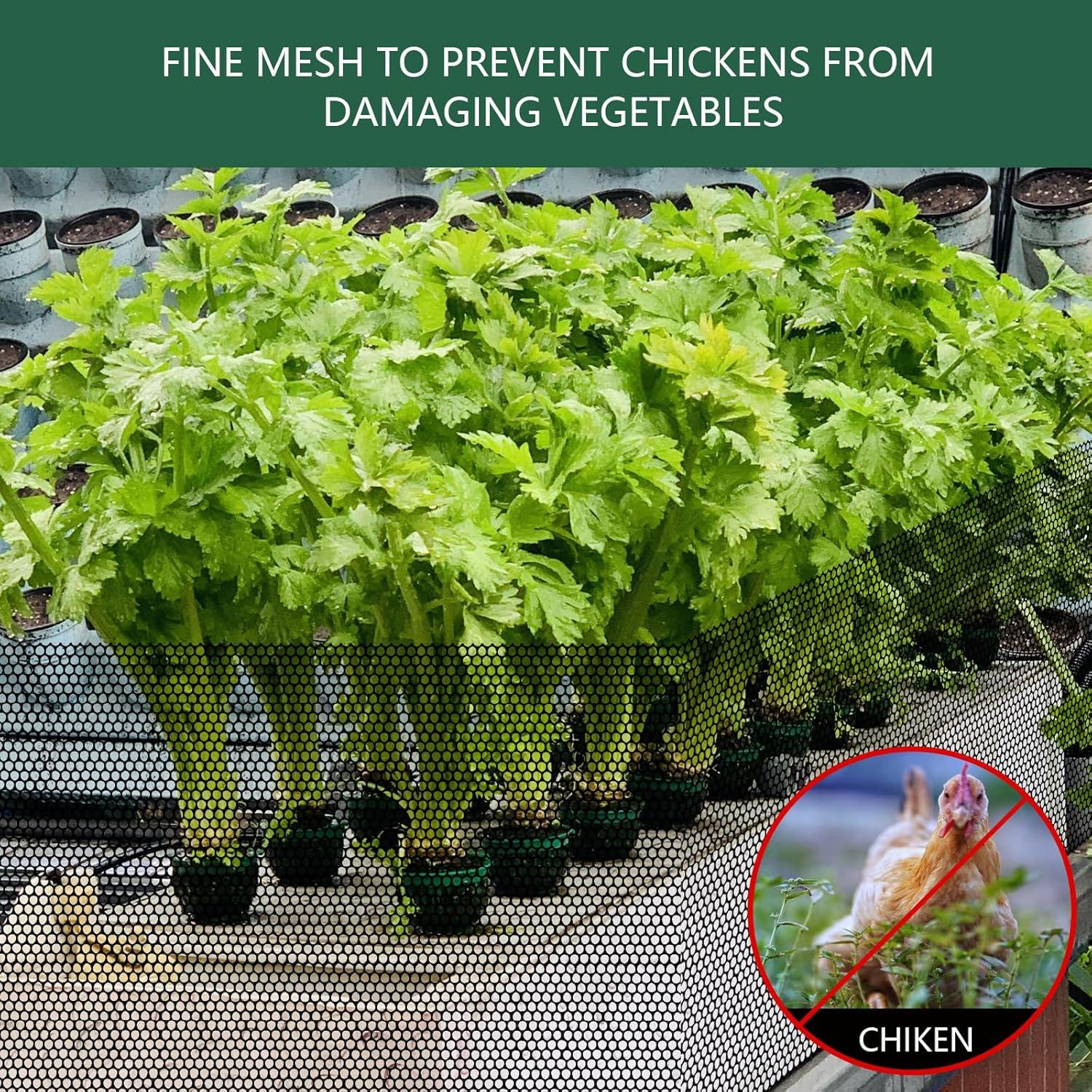 Malla de Alambre para Gallinas LIAQICHA 39.88 cm x 6.1 m Negra