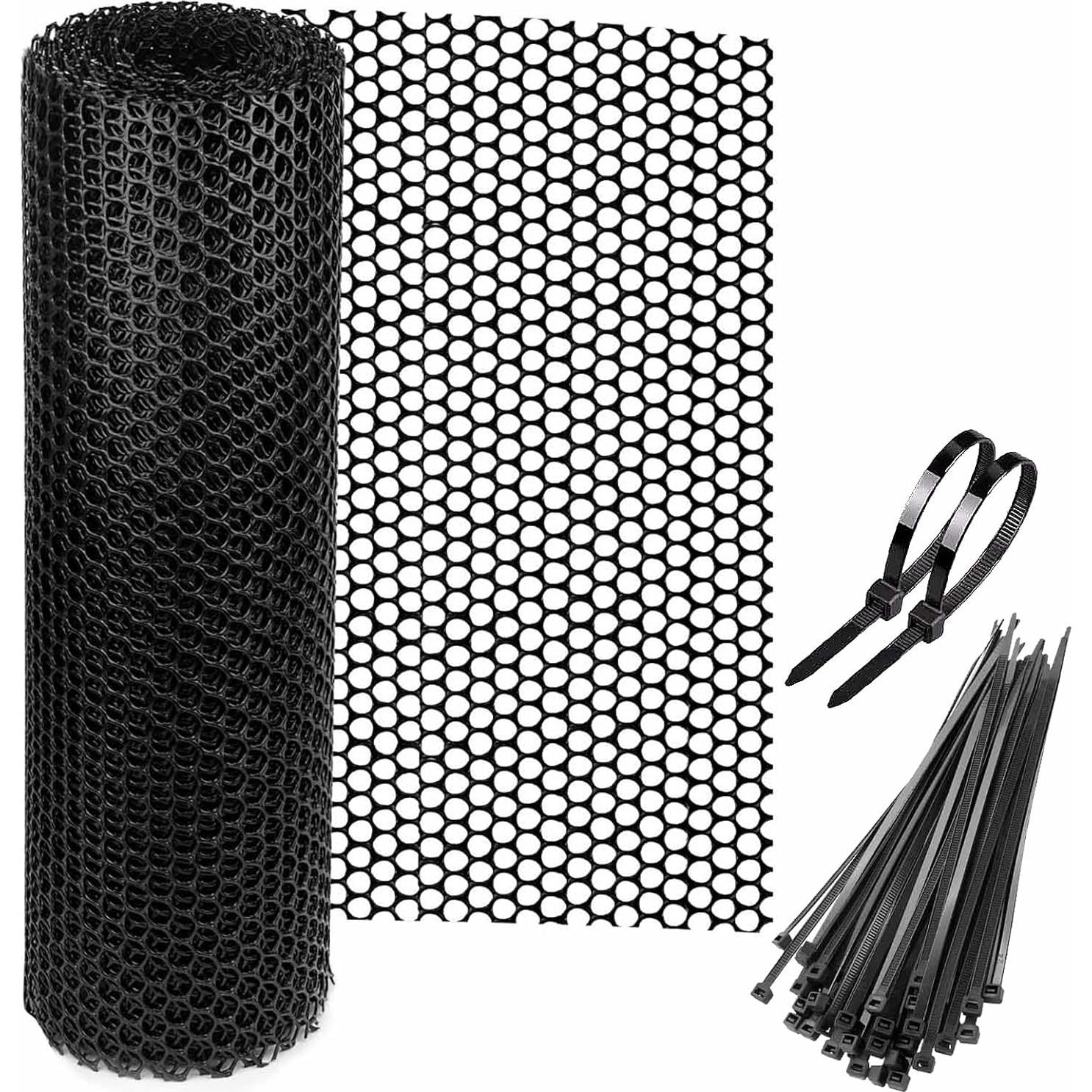 Malla de Alambre para Gallinas LIAQICHA 39.88 cm x 6.1 m Negra