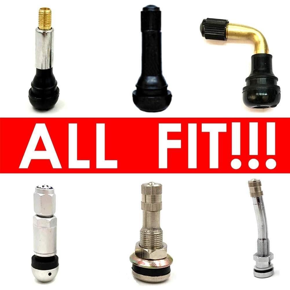 Tapas de Válvula DBlosp, Paquete de 4, Cristales Rhinestone, Blanco