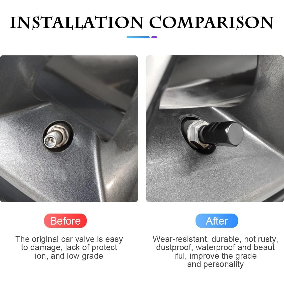 16 Tapones de Válvula de Neumático Fekey&JF Universales