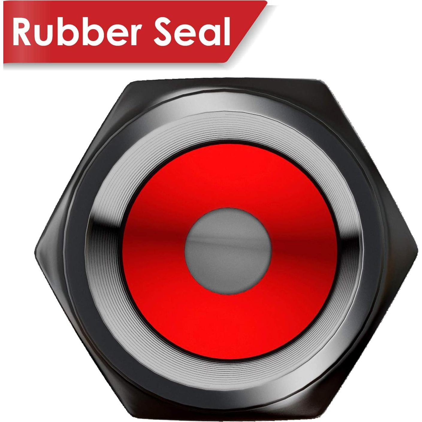 Tapas de Válvula de Neumático SAMIKIVA - Paquete de 12, Aluminio Gris Gun