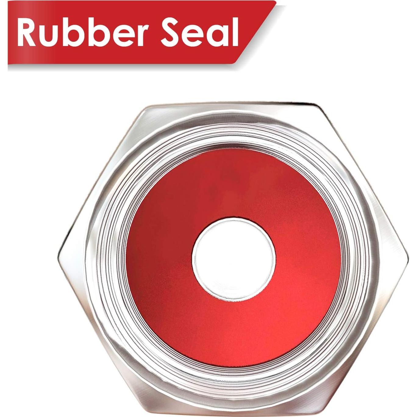 Tapa de Válvula de Neumático SAMIKIVA - Paquete de 8, Latón con Sello de Goma