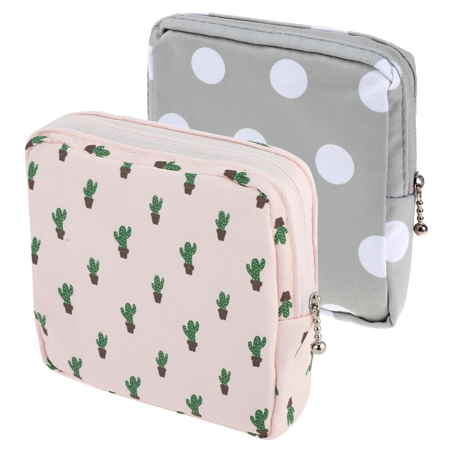 Paquete de 2 Bolsas de Almacenamiento para Toallas Sanitarias Aeaocvo