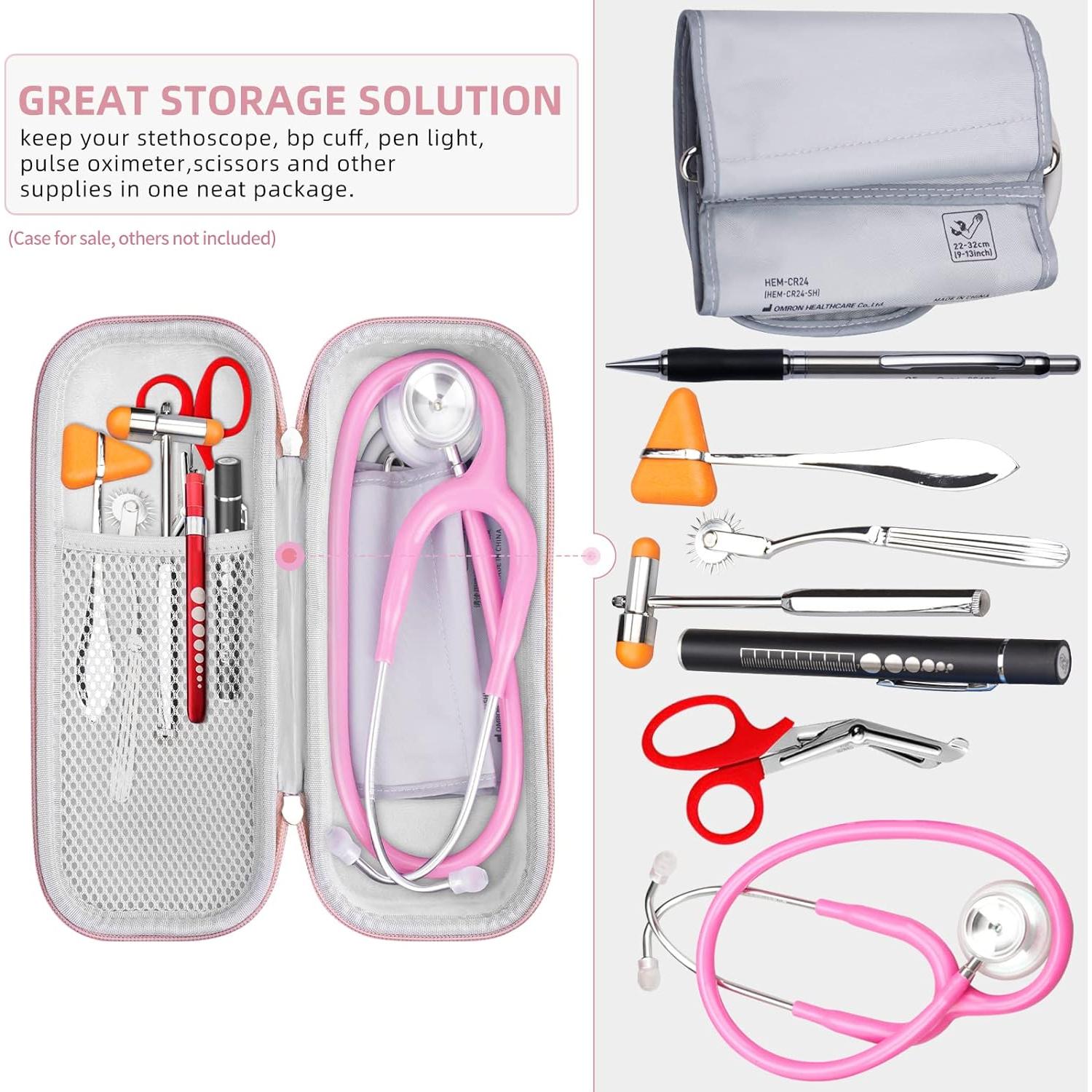 Funda para Estetoscopio HESPLUS Rosa - Compatible con 3M Littmann