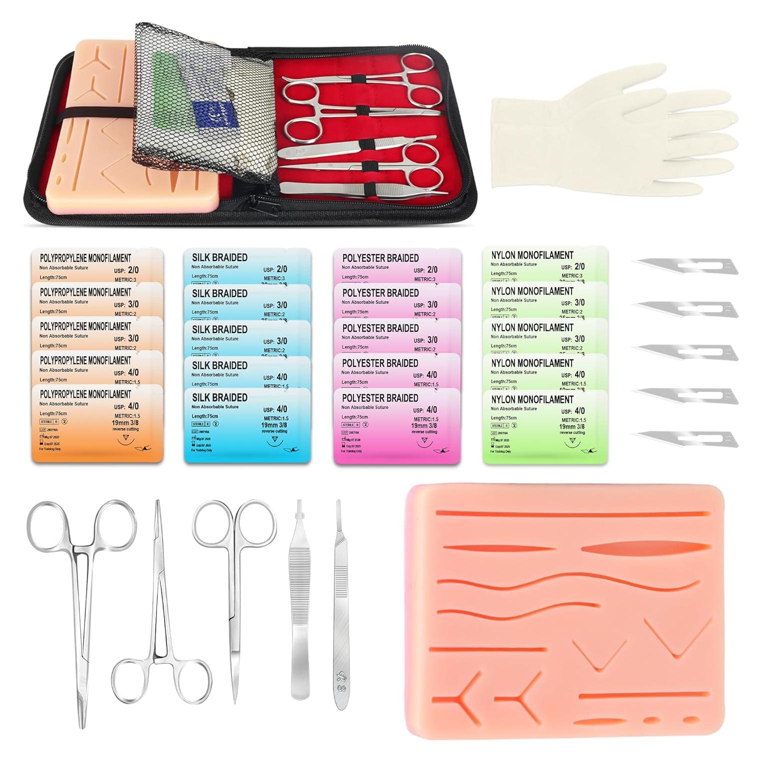 Kit de Práctica de Suturas Spectabilis con Almohadilla de Silicona