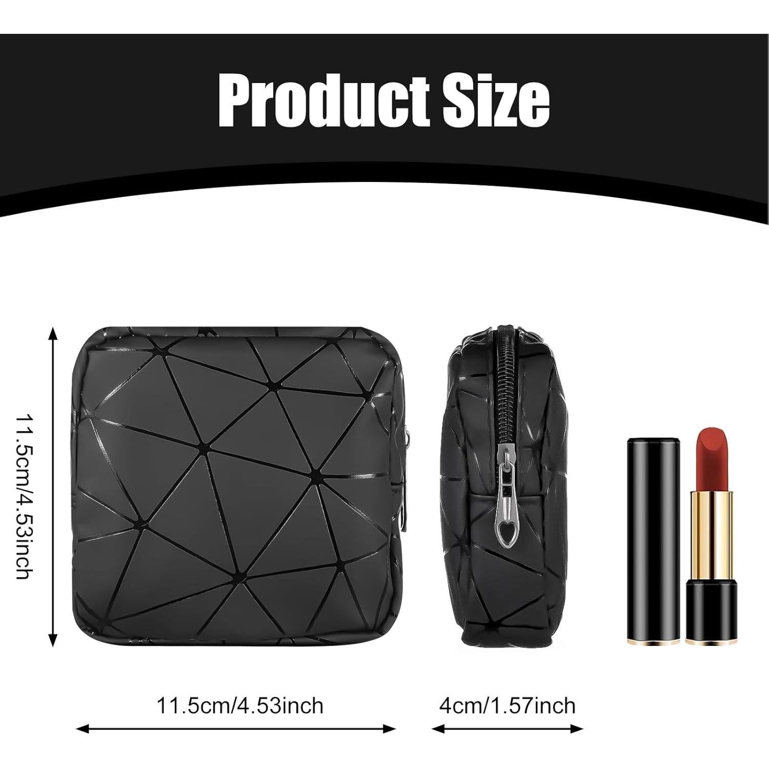 Bolsa Sanitaria de Almacenamiento Ymapinc Negra 12x12 cm