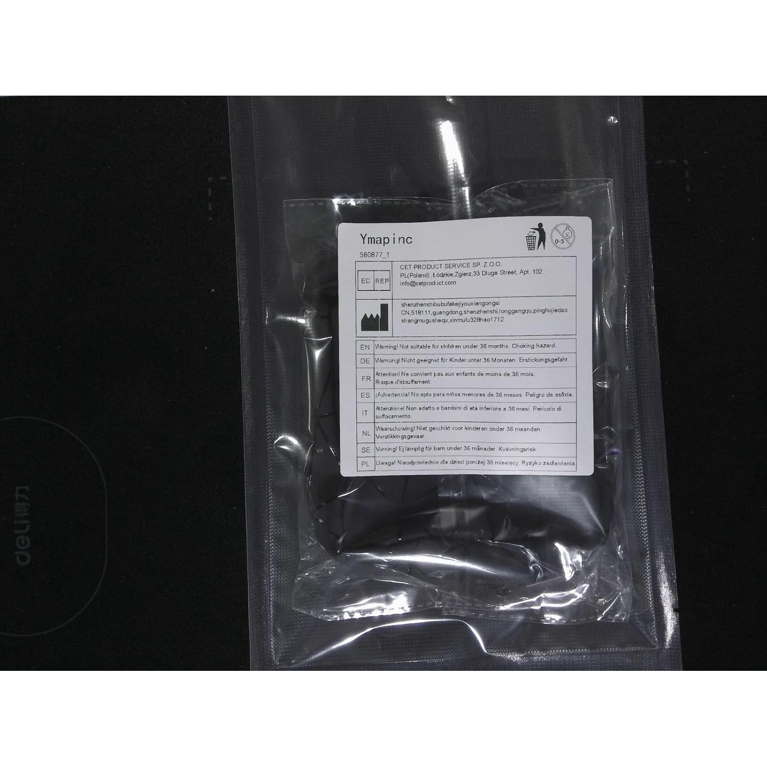 Bolsa Sanitaria de Almacenamiento Ymapinc Negra 12x12 cm