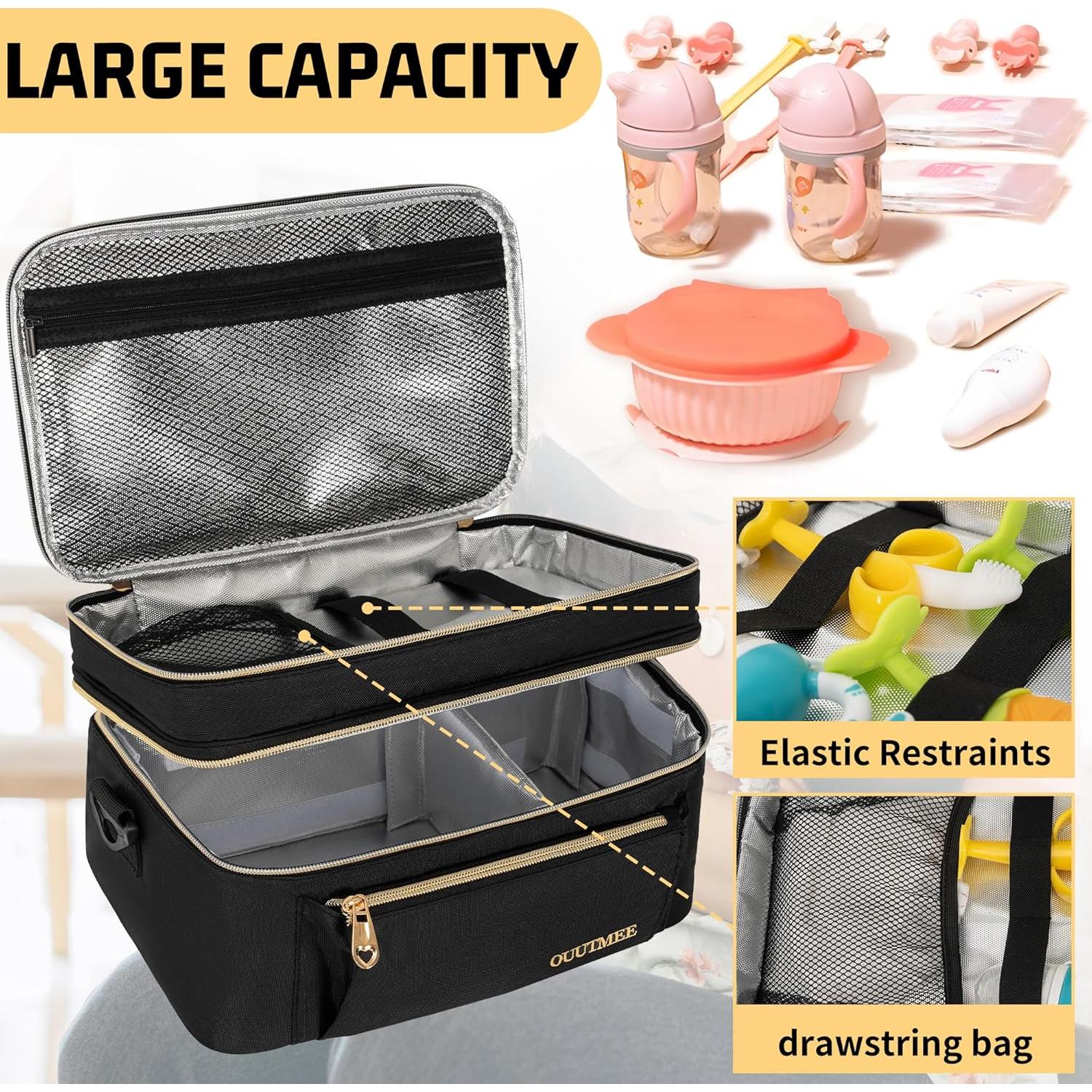 Bolsa Enfriadora de Leche Materna OUUTMEE Doble Capa 31x20x17.5cm