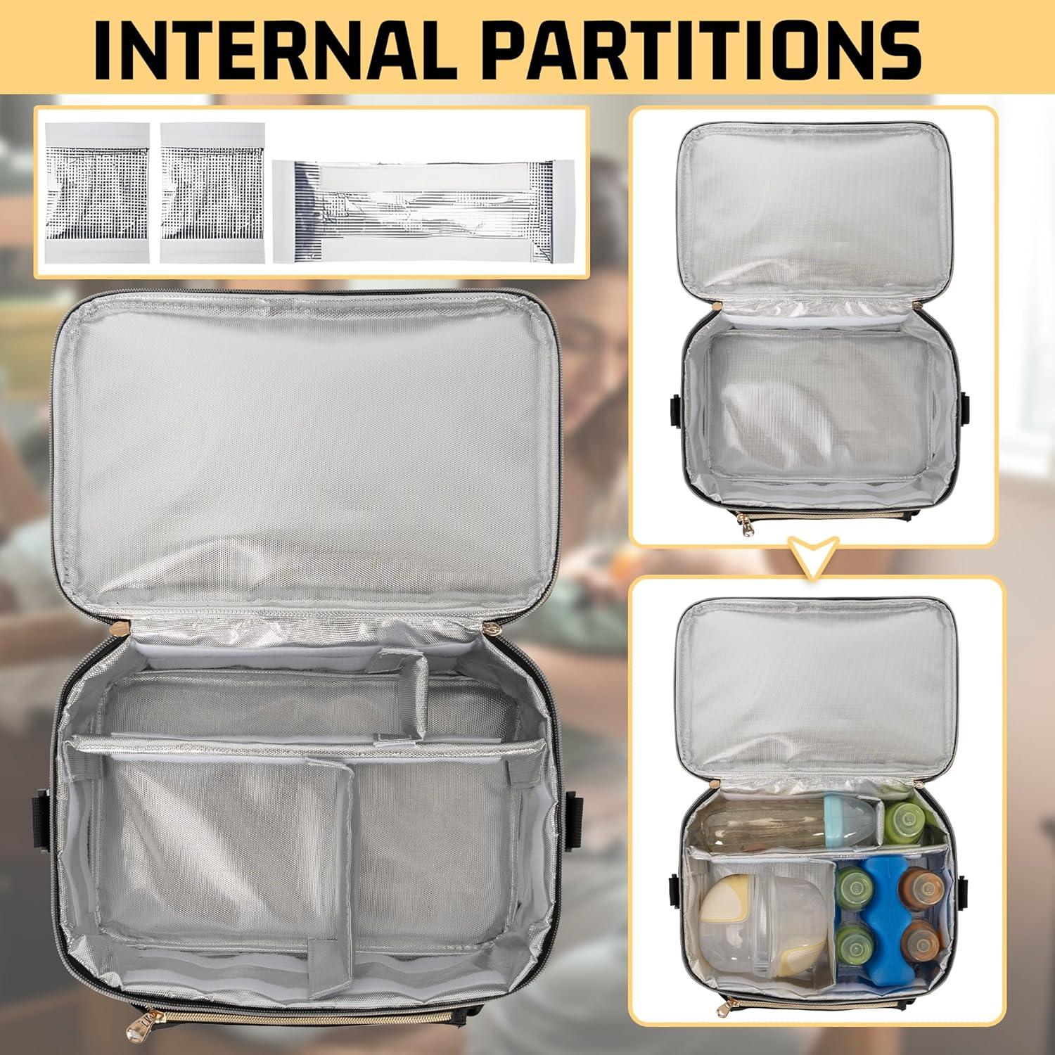 Bolsa Enfriadora de Leche Materna OUUTMEE Doble Capa 31x20x17.5cm