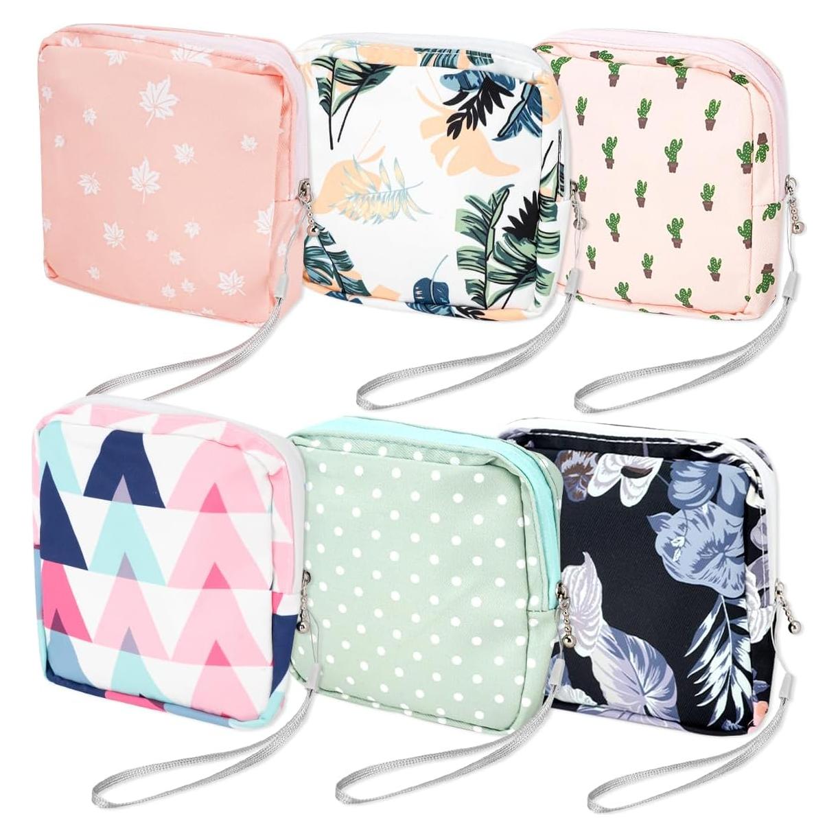 6 Bolsas de Almacenamiento de Toallas Sanitarias DIBALIYI