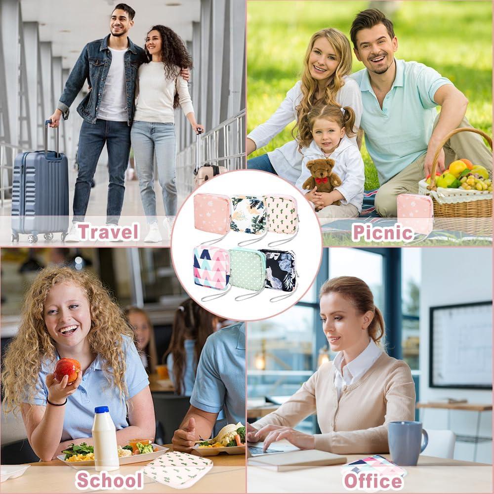 6 Bolsas de Almacenamiento de Toallas Sanitarias DIBALIYI