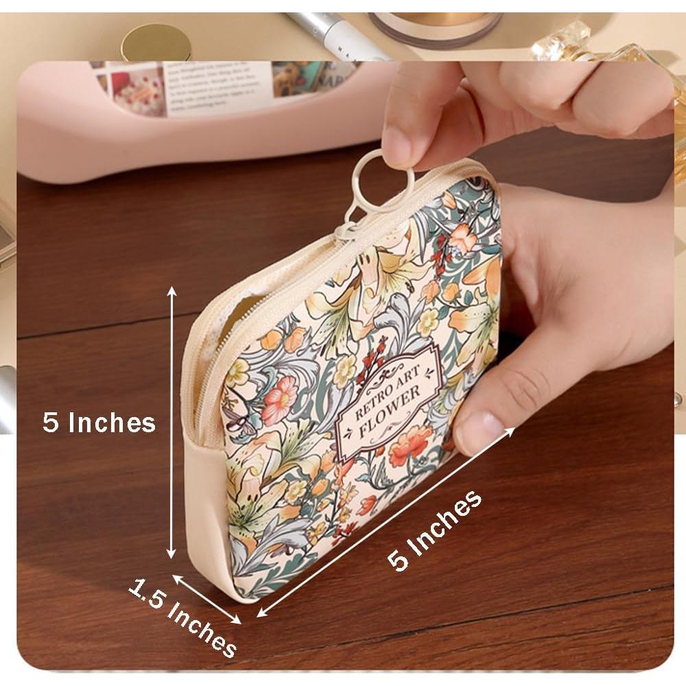 Bolsa de Almacenamiento de Toallas Sanitarias OULIGET - Flor Pintada