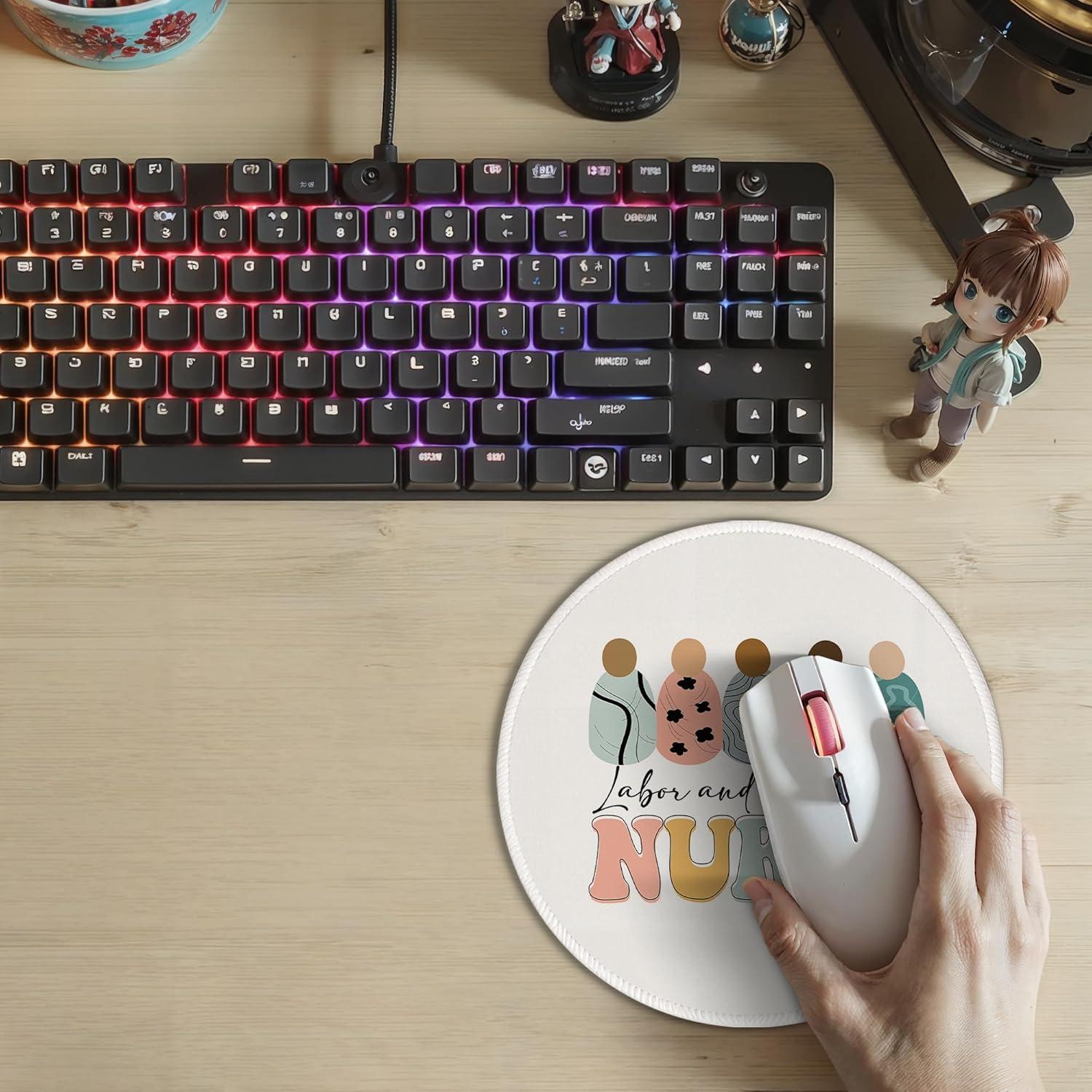 Mouse Pad Xiyurlk 20x20 cm Antideslizante para Oficina