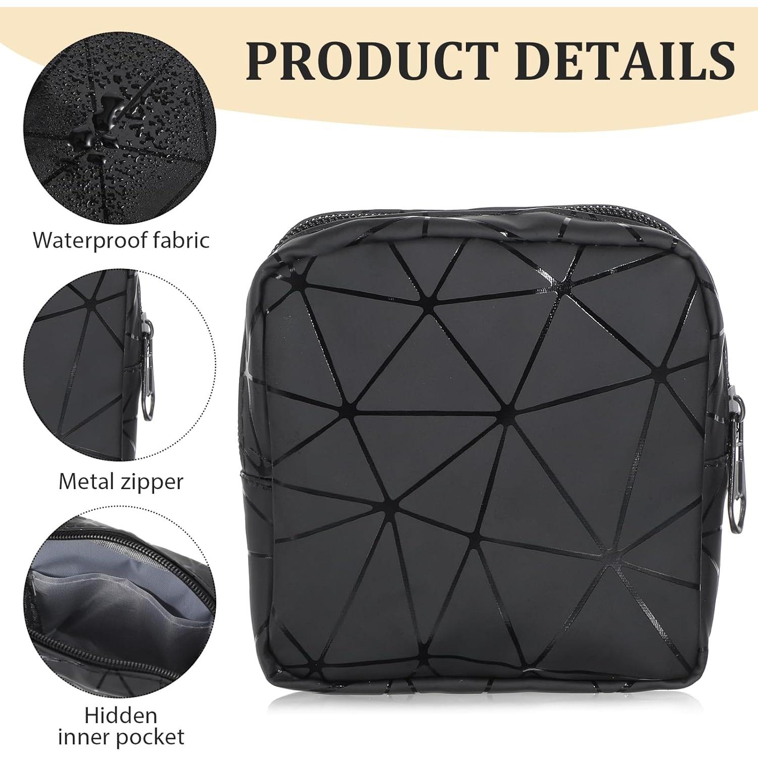 Bolsa de almacenamiento para compresas Bremorou negra 11x11 cm