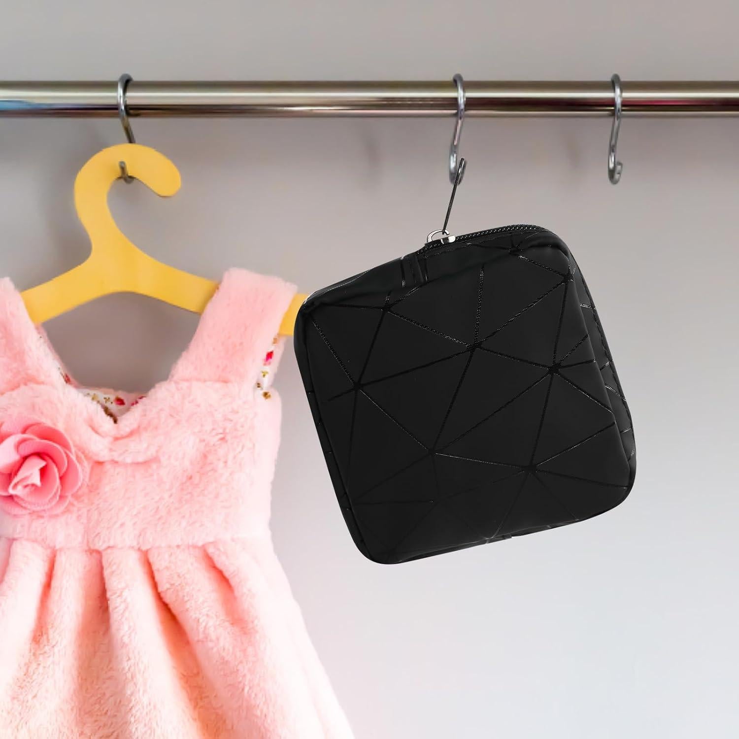 Bolsa de almacenamiento para compresas Bremorou negra 11x11 cm