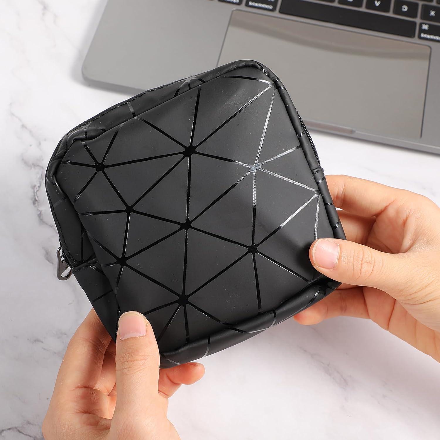 Bolsa de almacenamiento para compresas Bremorou negra 11x11 cm