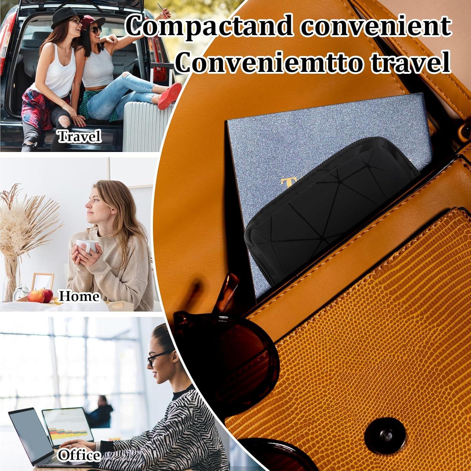 Bolsa de almacenamiento para compresas Bremorou negra 11x11 cm