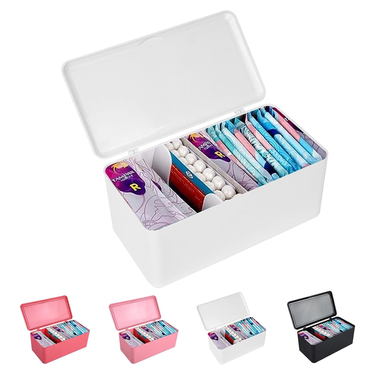 Organizador de Toallas Sanitarias ChengFu Blanco 25x13x11 cm