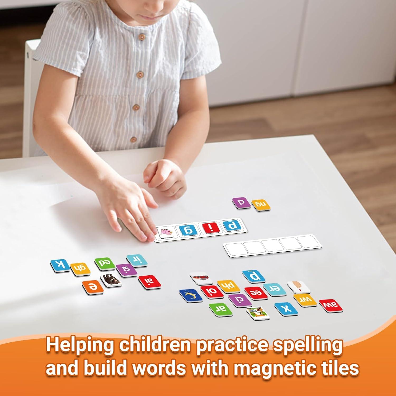 Azulejos de Letras Magnéticas Bosctanuc 144 Piezas para Aprendizaje