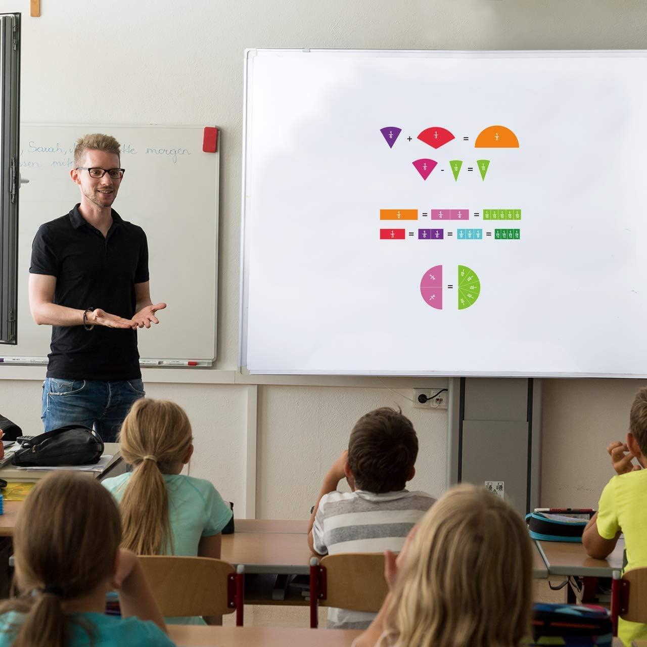 ZazzyKid Azulejos y Círculos Magnéticos de Fracciones 156pcs