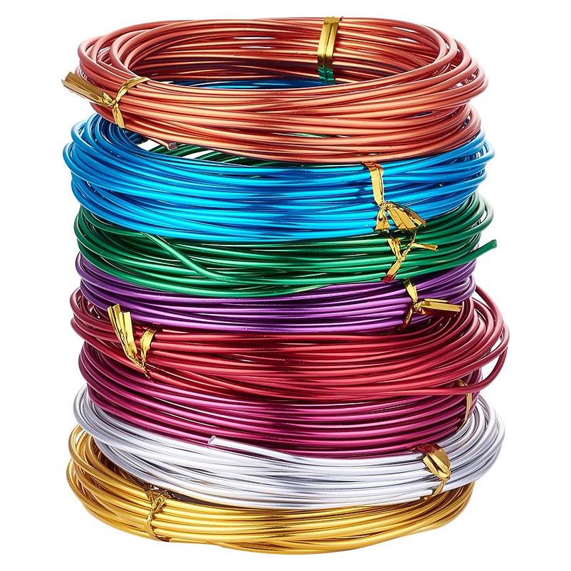 Alambre de Artesanía KISSITTY 12 Gauge 8 Colores 6m