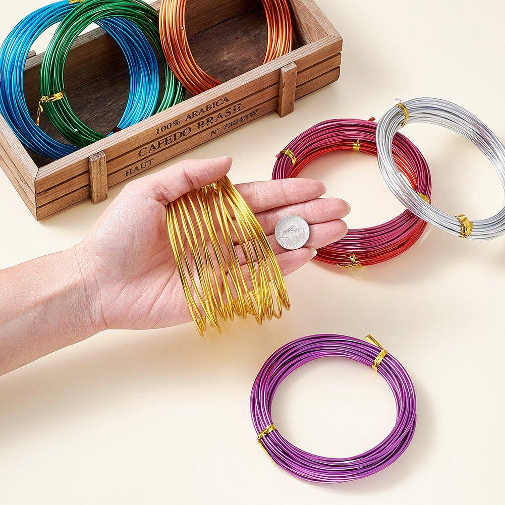 Alambre de Artesanía KISSITTY 12 Gauge 8 Colores 6m