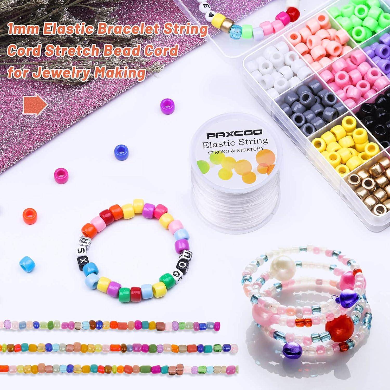 Cordón Elástico Blanco Paxcoo 1mm x 100m para Joyería