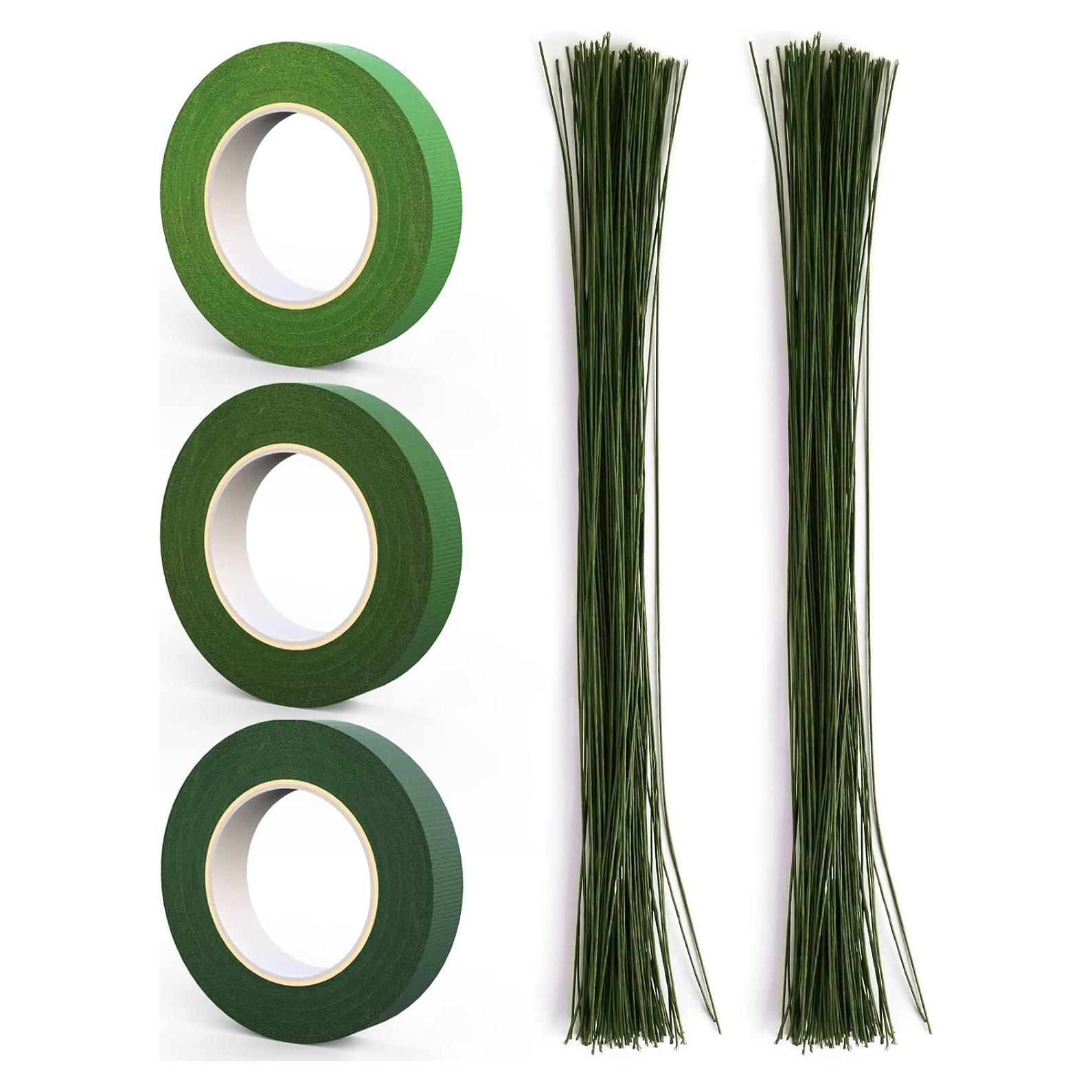 Kit de Alambre Floral GLAMFIELDS 200 Piezas Verde 35.56 cm