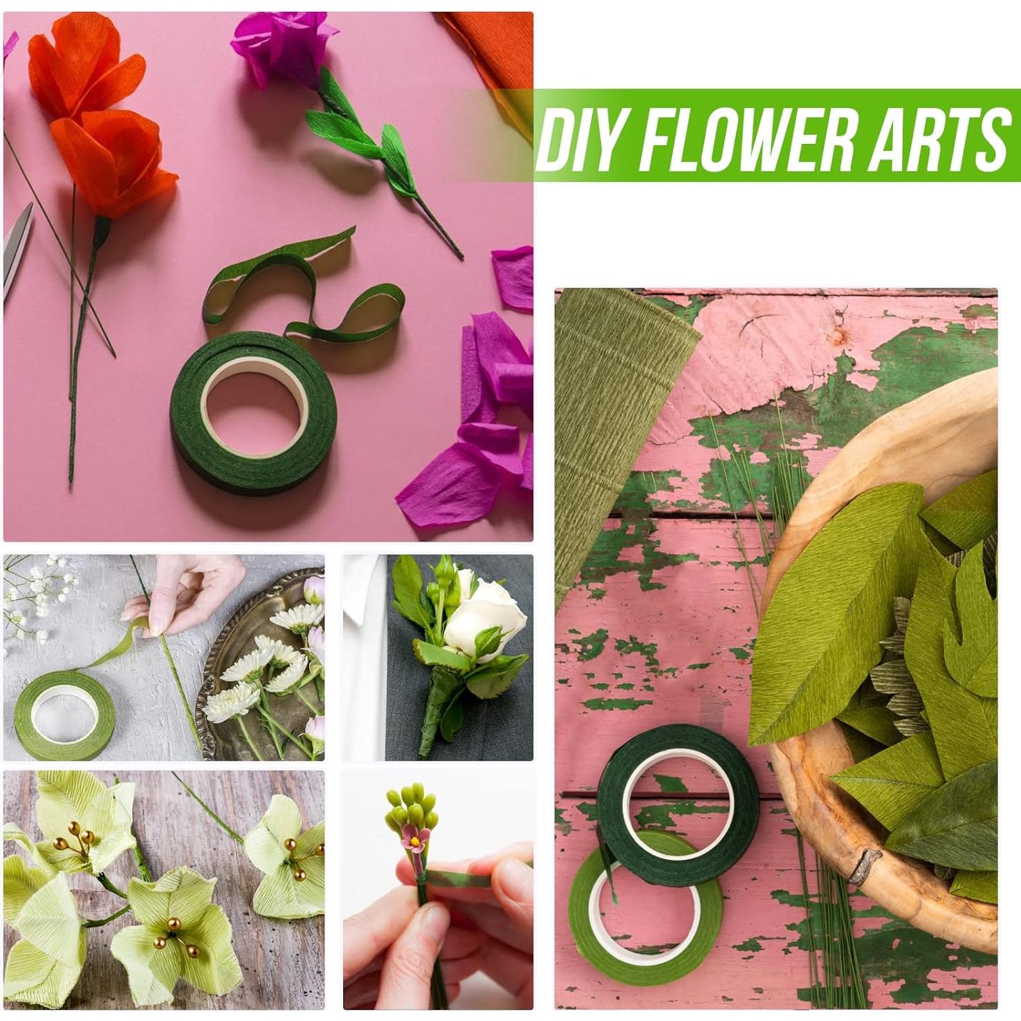 Kit de Alambre Floral GLAMFIELDS 200 Piezas Verde 35.56 cm