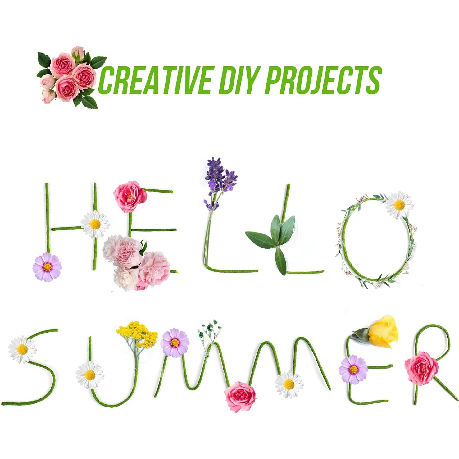 Kit de Alambre Floral GLAMFIELDS 200 Piezas Verde 35.56 cm