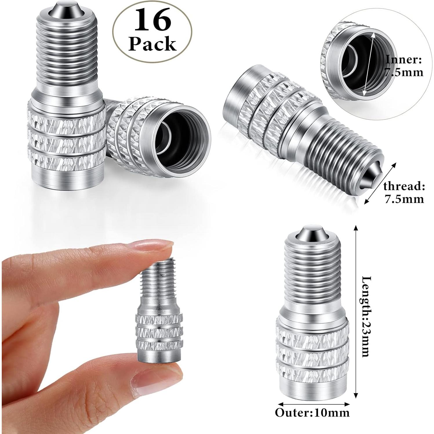 Paquete de 16 tapas de válvula Tallew para neumáticos de camiones