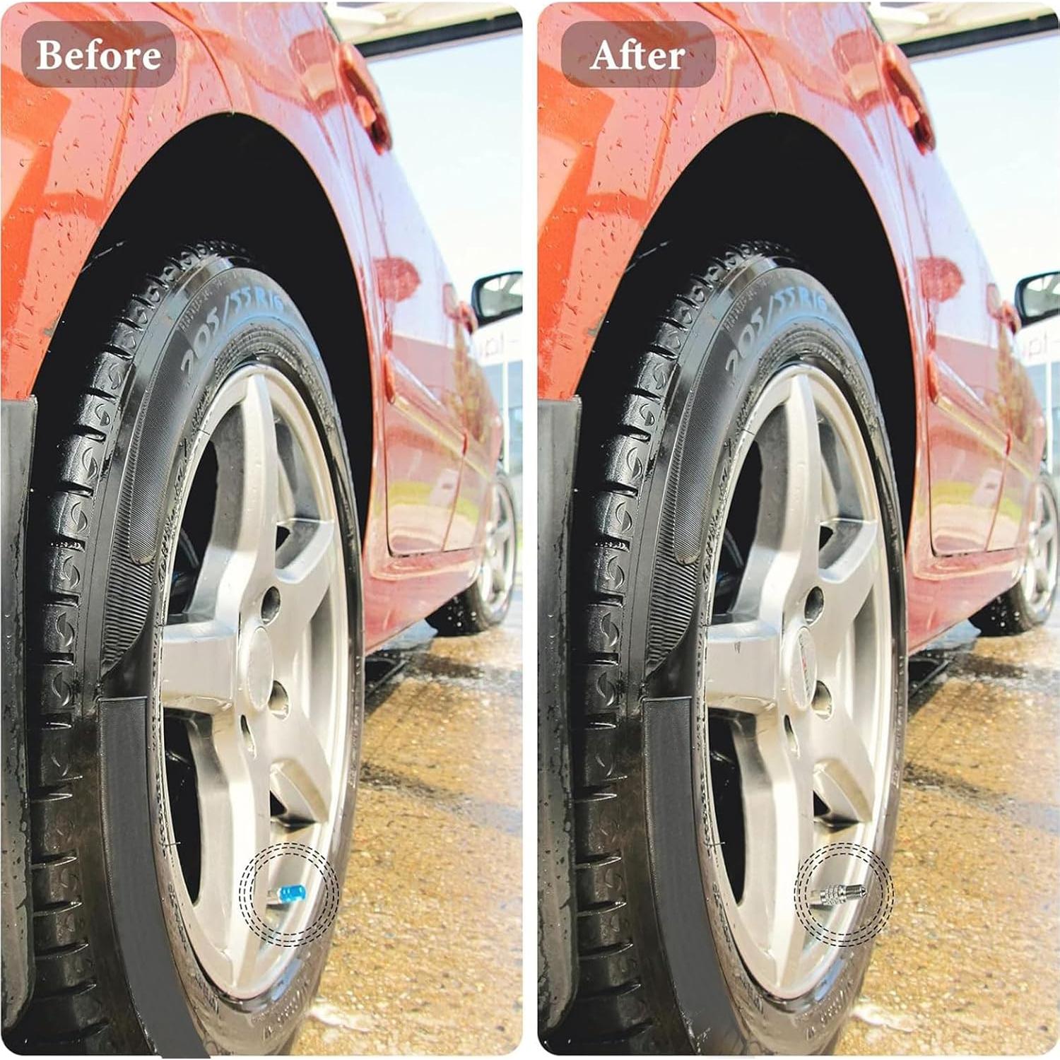 Paquete de 16 tapas de válvula Tallew para neumáticos de camiones