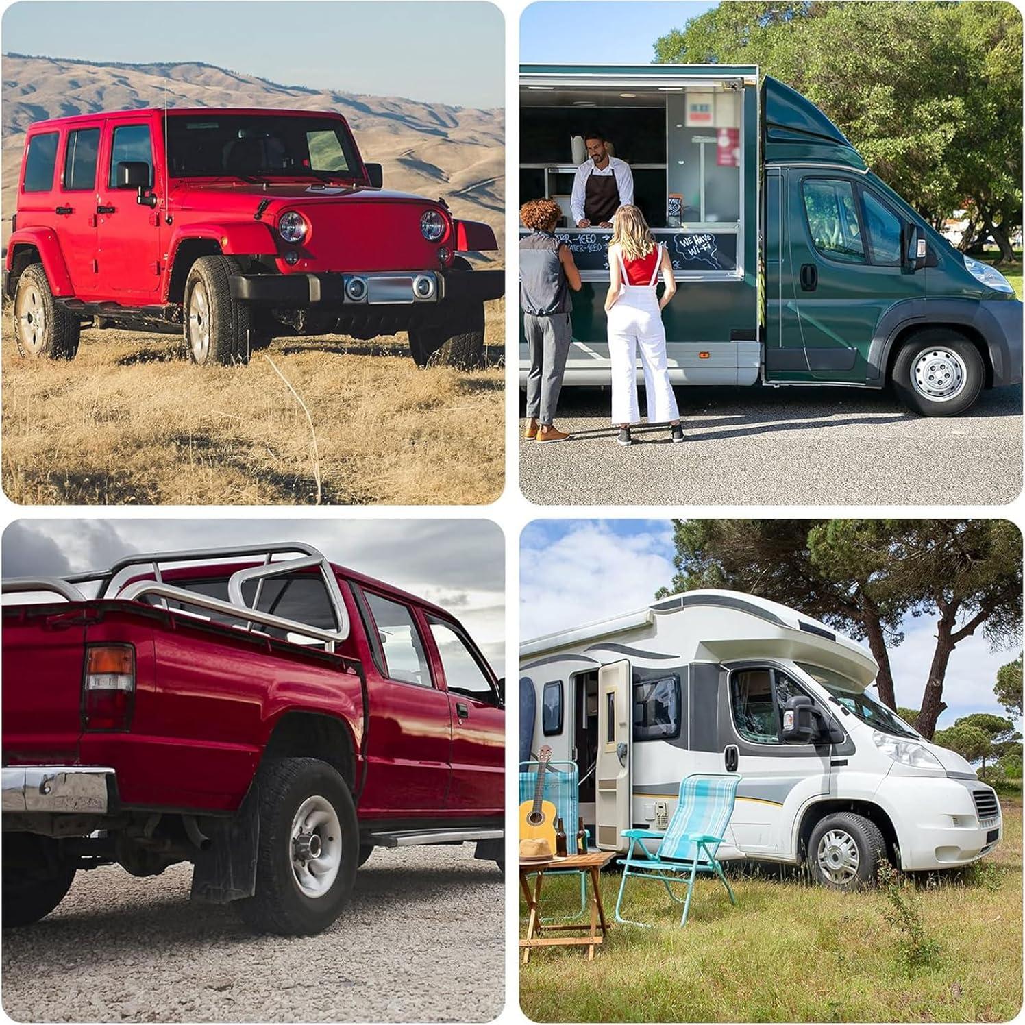 Paquete de 16 tapas de válvula Tallew para neumáticos de camiones