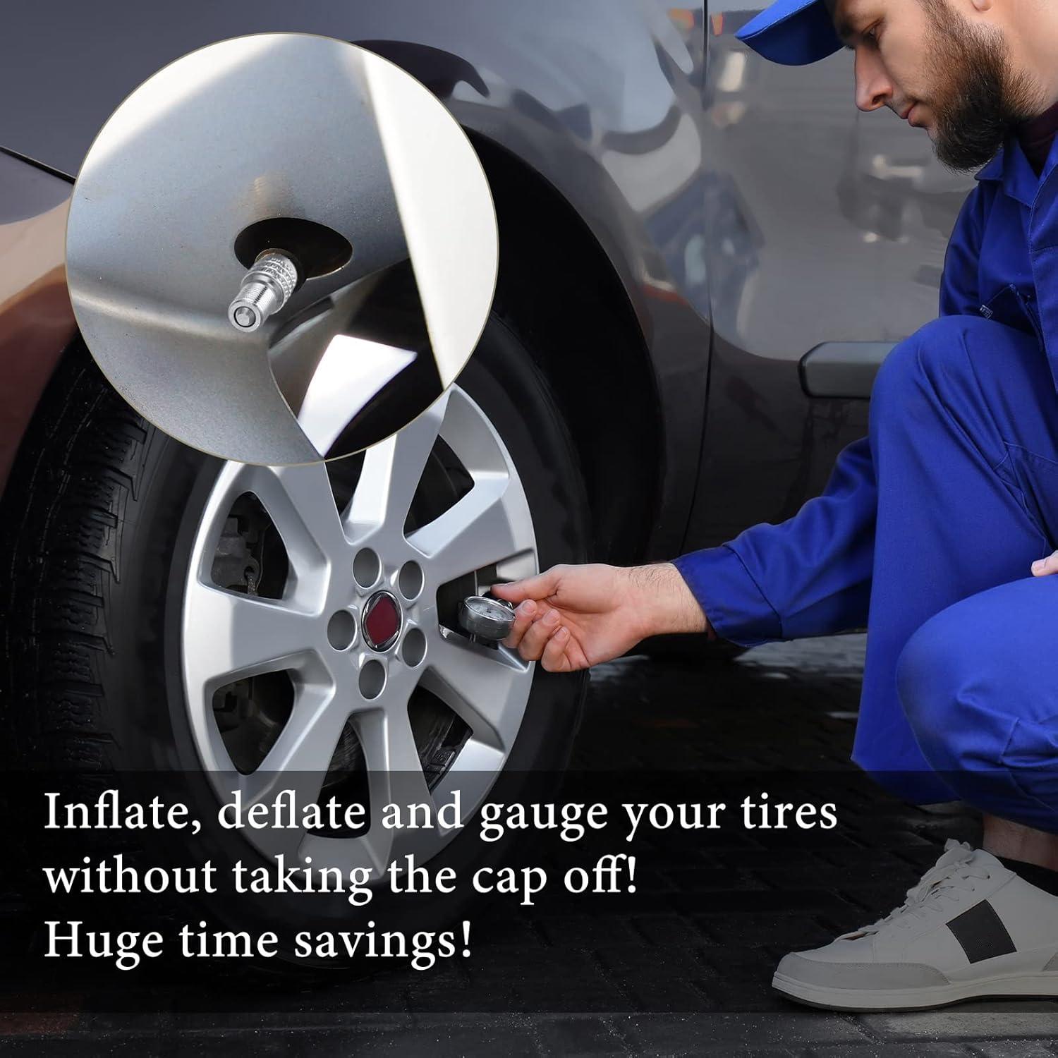 Paquete de 16 tapas de válvula Tallew para neumáticos de camiones