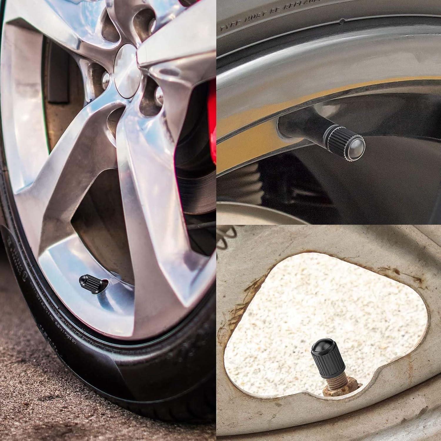 1000 Tapones de Válvula de Neumático Z-oneMart Negros