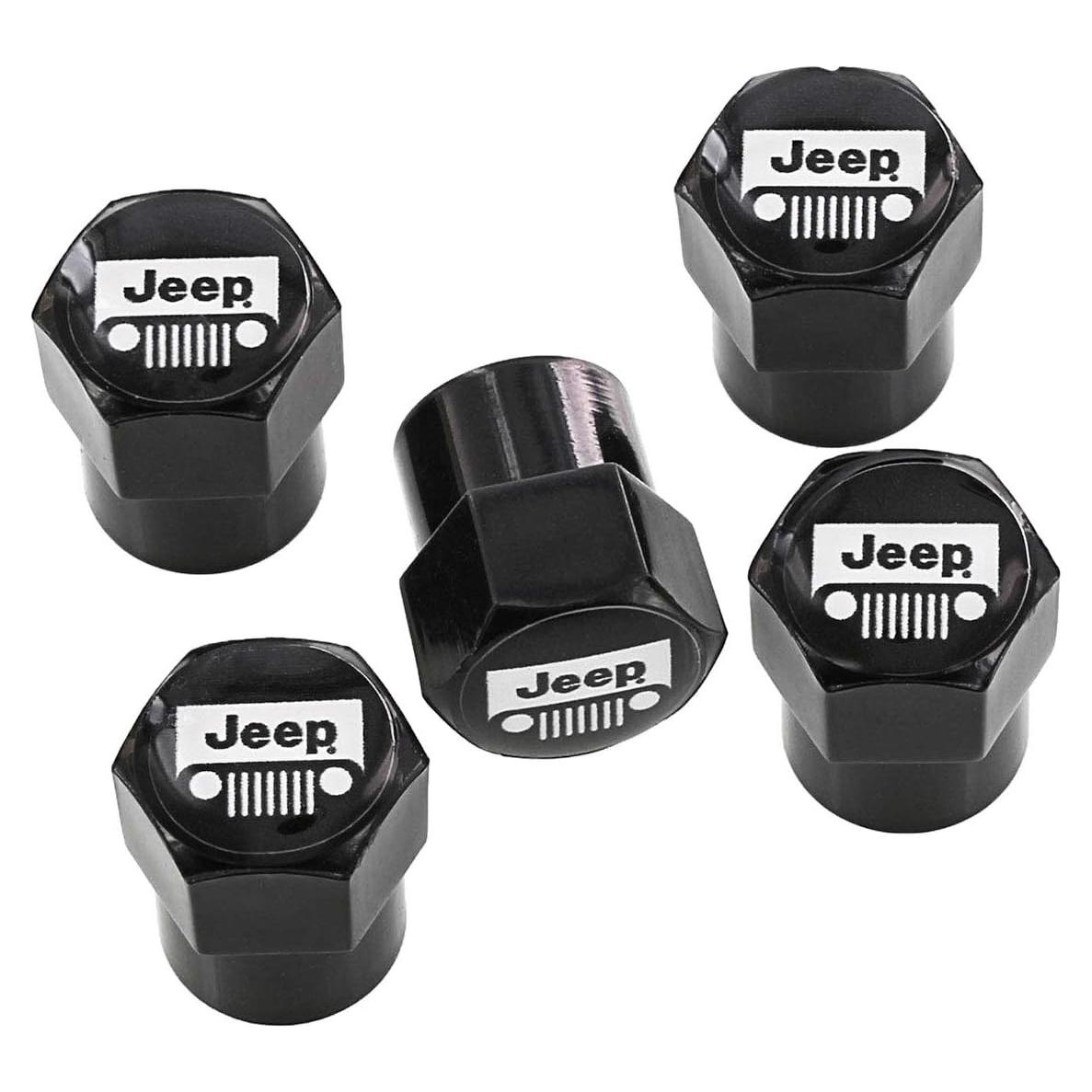 Cubiertas de Tapa de Válvula Jeep JEVCK-LG - Paquete de 5