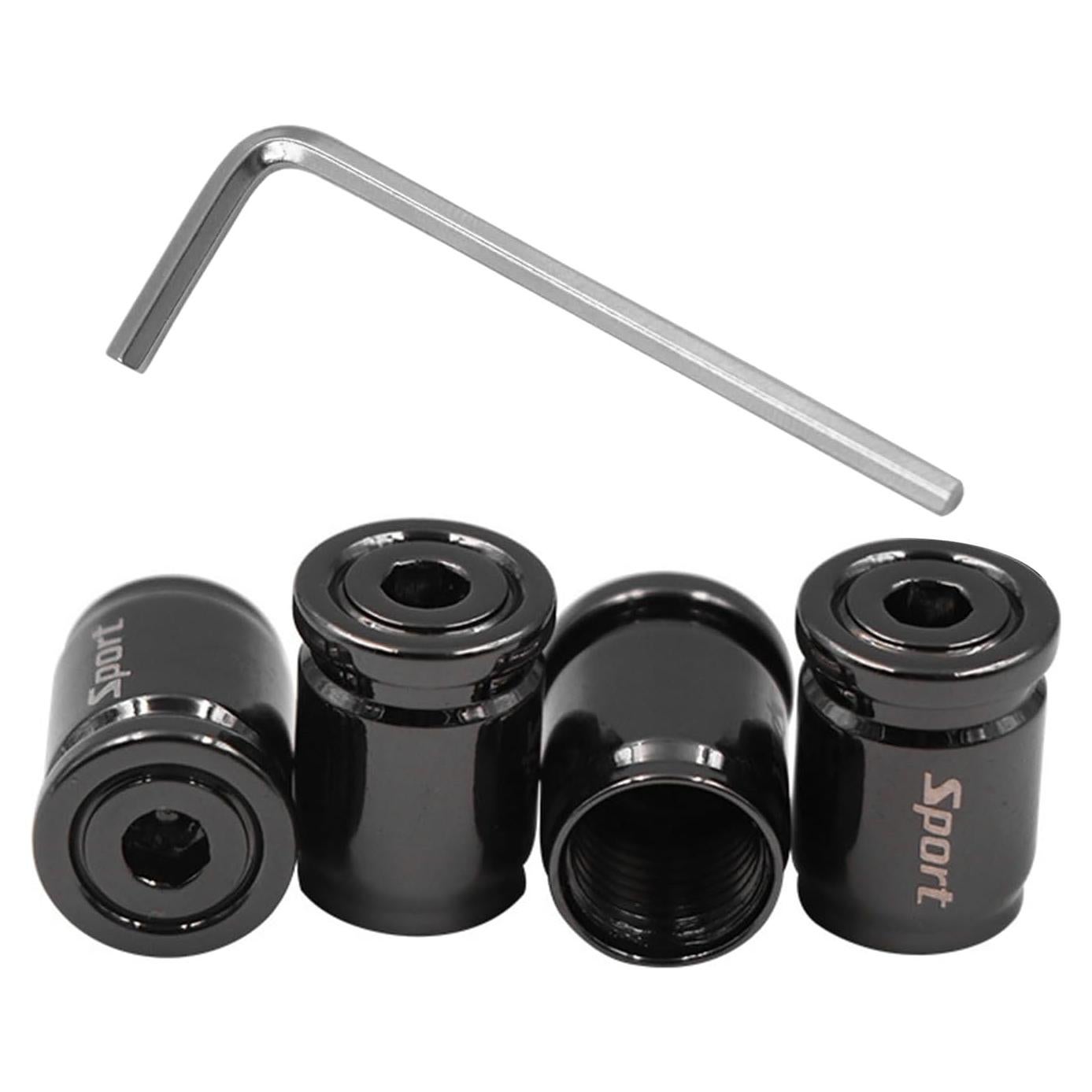 4 Tapones de Válvula Antirrobo Dickno para Neumáticos