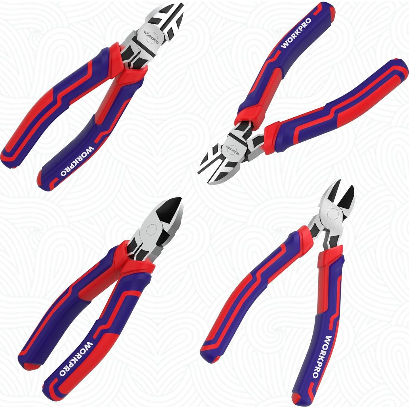 Cortadores de Alambre WORKPRO 15.24 cm Acero CRV Alta Resistencia