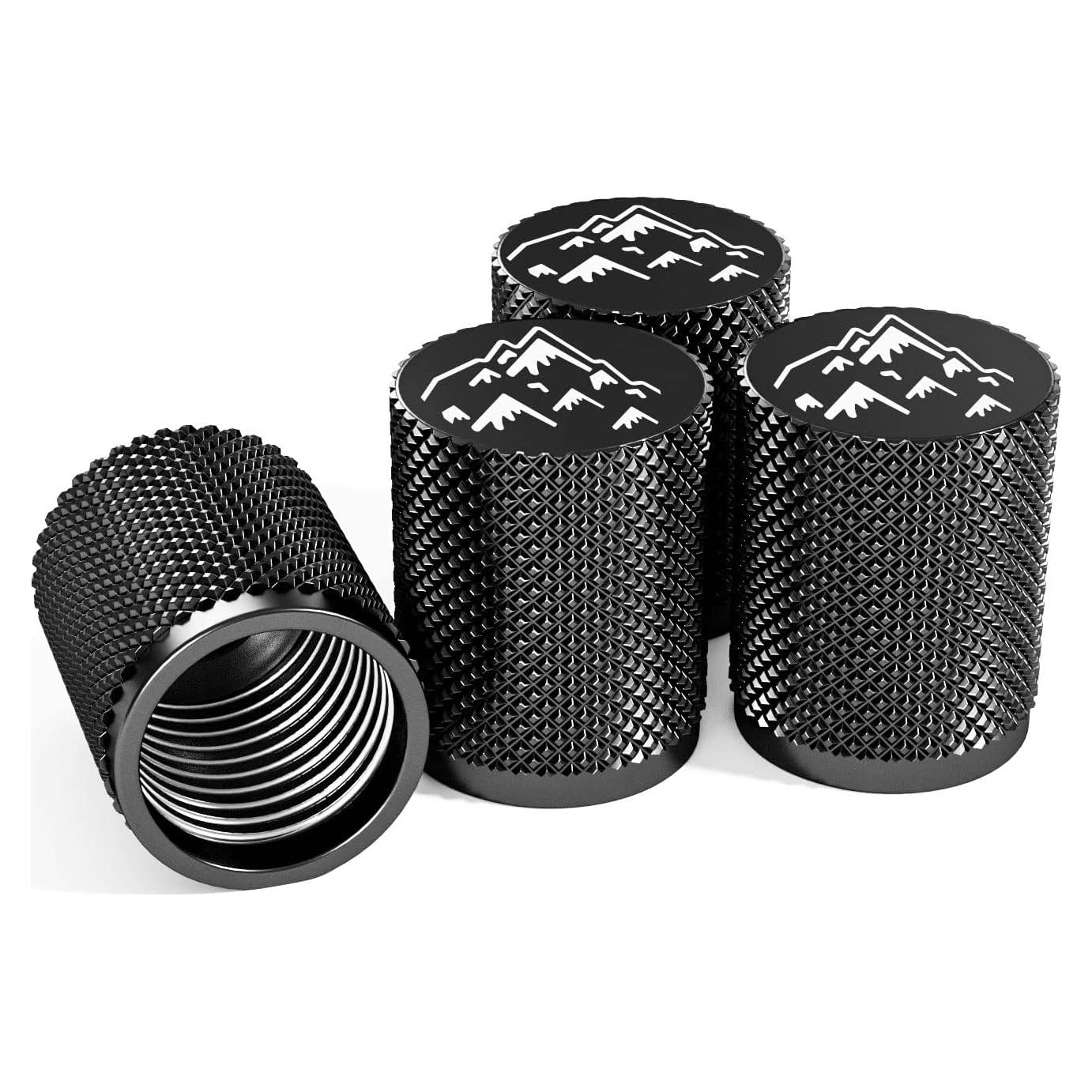 Tapas de Válvula de Neumático Steel Hawk - Acero Inoxidable CNC - 4 Piezas