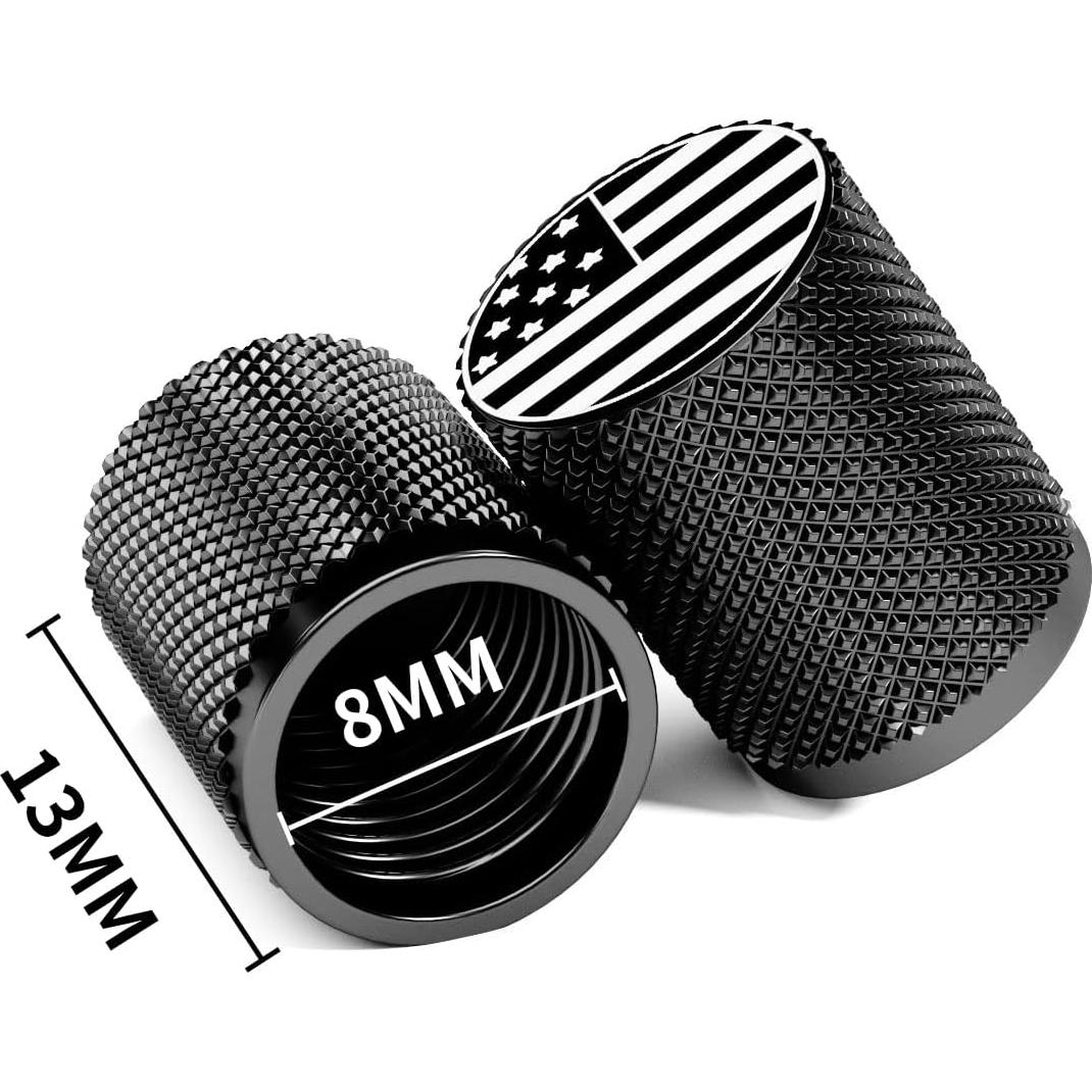 Tapas de Válvula de Neumático Steel Hawk - Acero Inoxidable CNC - 4 Piezas