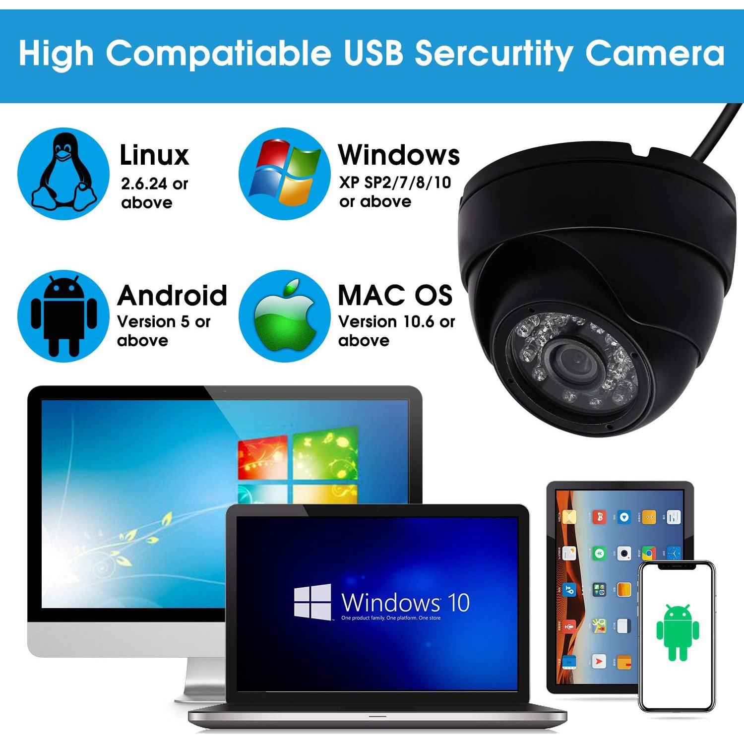 Cámara USB SVPRO 1080P Full HD a prueba de agua con IR