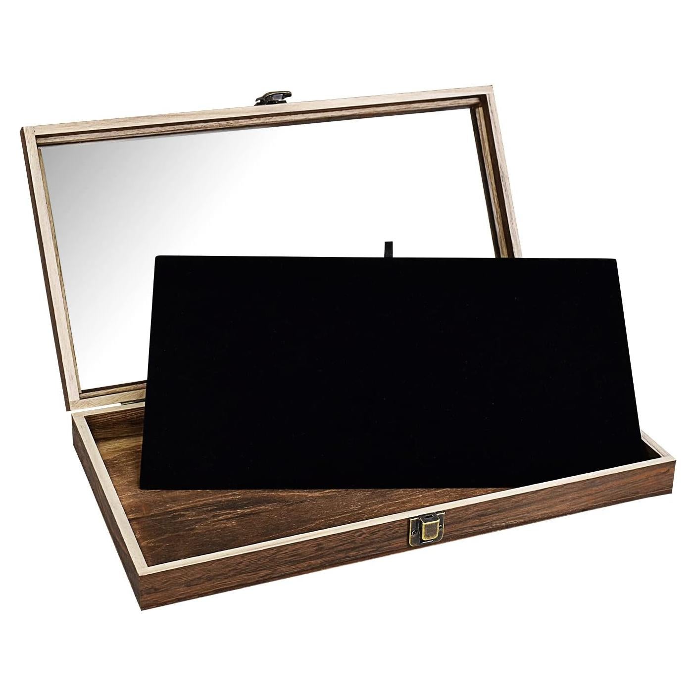 Caja de Exhibición de Joyería MOOCA de Madera con Vidrio 38x21cm